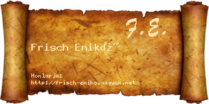 Frisch Enikő névjegykártya